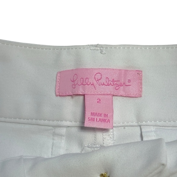 Lilly Pulitzer White Cotton Blend Casual Shorts Women’s US 2 - Picture 4 of 8